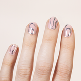 Silver Ribbon - Gel Nail Strips